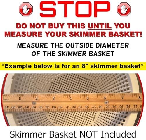 The Skimmie Cyclone (Skimmer Basket NOT Included) - Turbocharges Pool Skimmer Water Flow - Improves Pool Surface Cleaning & Debris Removal - 8" Funnel Design Works with Any Pool Water Level