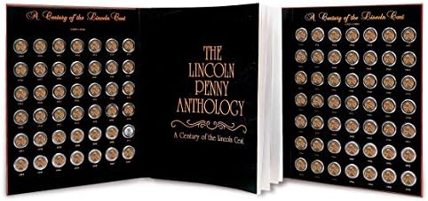 American Coin Treasures Lincoln Penny Anthology Coffee Table Book and Coin Set| 1909 to 1999 Wheat and Memorial Cents | Certificate of Authenticity | Collectible Coins 20th Century |