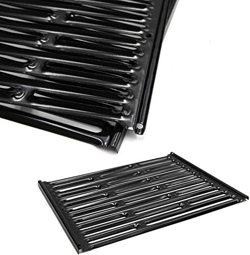 Hongso 7523 7521 7522 15 Inch Porcelain Enameled Cooking Grates 15 x 11 1/4 Replacement for Weber Spirit E-210, Spirit S 200 & 210 (with Side Control), Genesis Silver A, Spirit 500, 65904 65905 Grills