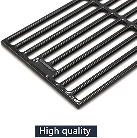 Hongso Porcelain Coated Cast Iron Grill Cooking Grates Replacement for Chargriller Models 2121, 2123, 2222, 2828, 3001, 3030, 3725, 4000, 5050, 5252, 5650,9020. Set of 3