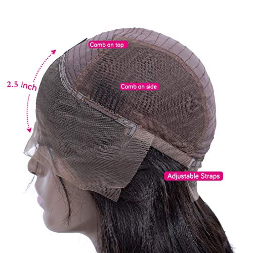ANDRIA Ombre Reddish Brown Body Wave Wig, High Temperature Fiber, Female, 22-22.5 Inch