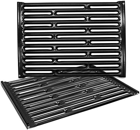 Hongso 7523 7521 7522 15 Inch Porcelain Enameled Cooking Grates 15 x 11 1/4 Replacement for Weber Spirit E-210, Spirit S 200 & 210 (with Side Control), Genesis Silver A, Spirit 500, 65904 65905 Grills