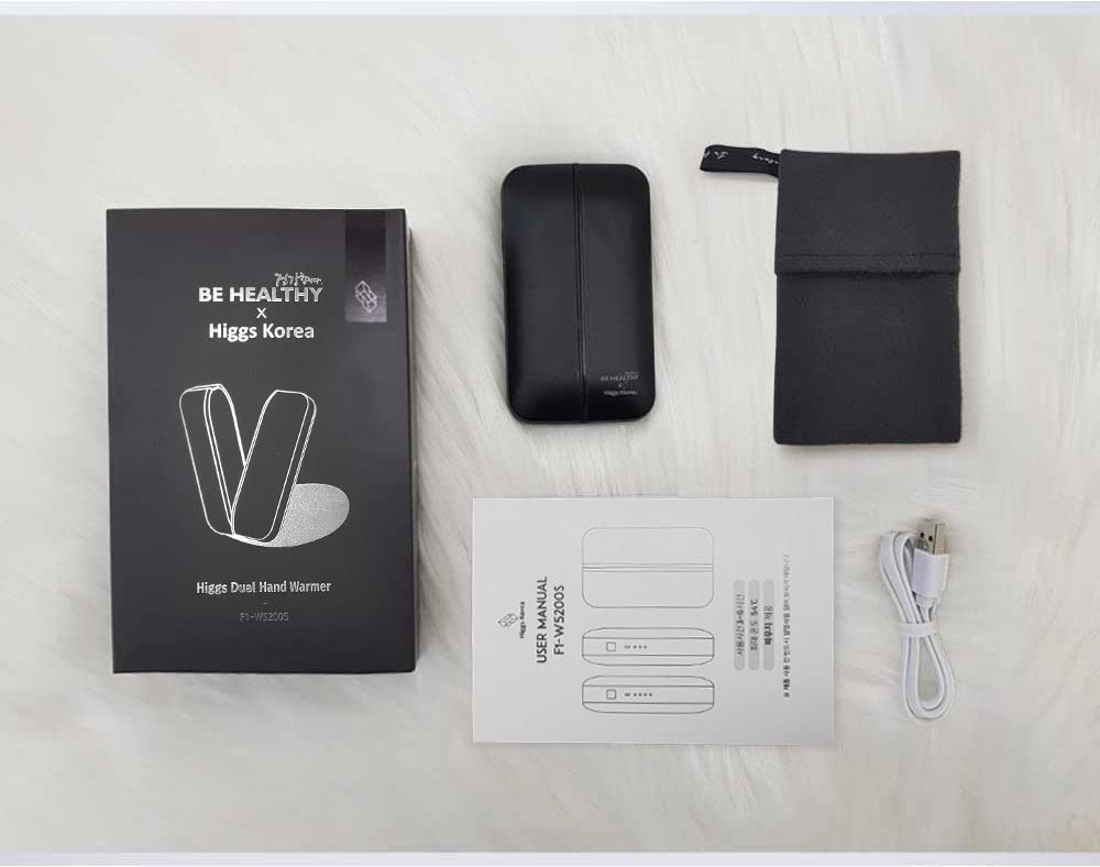 'BE Healthy' 2-in-1 Magnetic Rechargeable Hand Warmer (Black)