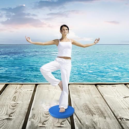 1/2 Pcs Fitness Balance Pad Oval - Beginner Foam Pad, Soft Stability Trainer Foam | Versatile Oval Yoga Foam Board Balance Pad, Non Slip Exercise Balance Pad For Yoga, Pilates, Fitness, Exercise