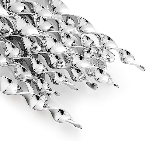 OFFO Bird Scarer Rods 11.5 in (40 PCS) Reflective Bird Device Outdoor Bird Scarer to Keep Pigeon and Woodpecker Away from Garden or Yard, Silver.