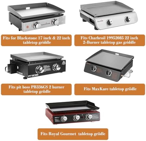 Grill Regulator for Blackstone 17" and 22" Tabletop Griddle Gas Grill, Grill Replacement Parts for CharBroil 19952085, Dash Griddles, Weber Q Series and Pit Boss PB336GS 2 Burner Tabletop Gas Griddle