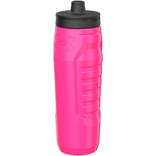 Under Armour Squeeze Water Bottles, 32 oz Water Bottles, Sideline Sports Water Bottle with Quick-Shot Lid, Quick & Easy Hydration, Gym Water Bottles, Squeeze Bottle, 1 32oz Bottle