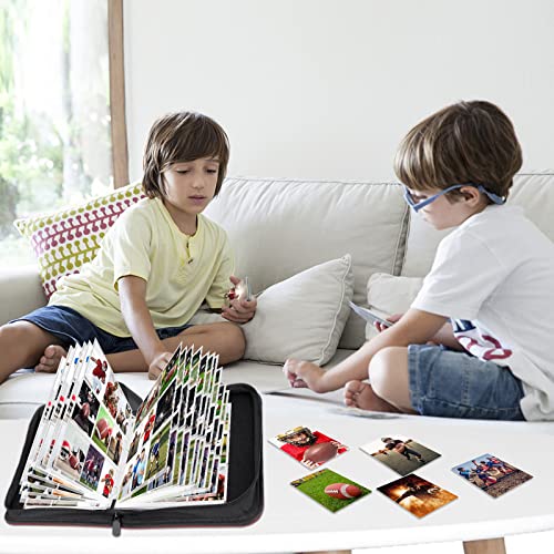 Mlikero 9-Pocket Football Card Binder, Trading Card Holder with Sleeves Card Collectors Album Hold Up to 720 Cards, Fit for Football Cards Baseball Cards Sport Trading Cards…