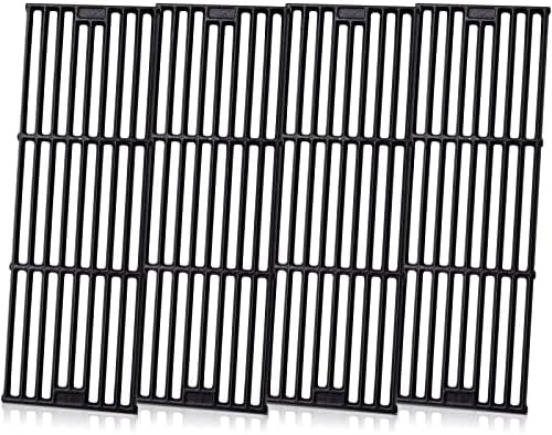 Adviace Grill Grates for Char Griller 5050, 5650, 2121, 3001, 5072, 2123, 2828, 3072, 3030, 3008, 4000, King Griller 3008, 5252, 19 3/4 Inch Cast Iron Cooking Grate for Char-griller Replacement Parts.