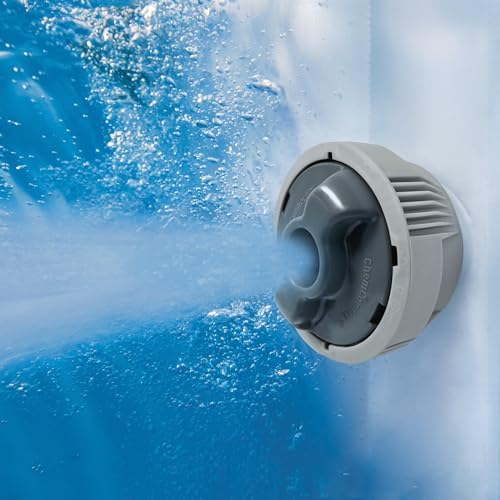 Coleman Miami AirJet Large Round 2 to 4 Person Inflatable Hot Tub Portable Outdoor Spa with 120 AirJets and EnergySense Cover, Black