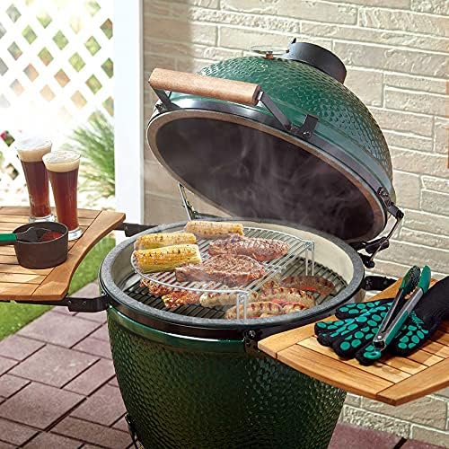 Onlyfire Stainless Steel Grill Expander Cooking Grate Fits for Charcoal Kettle Grills like Weber,Char-Broil and Ceramic Grills like Large Big Green Egg,Kamado Joe Classic,Pit Boss,Louisiana