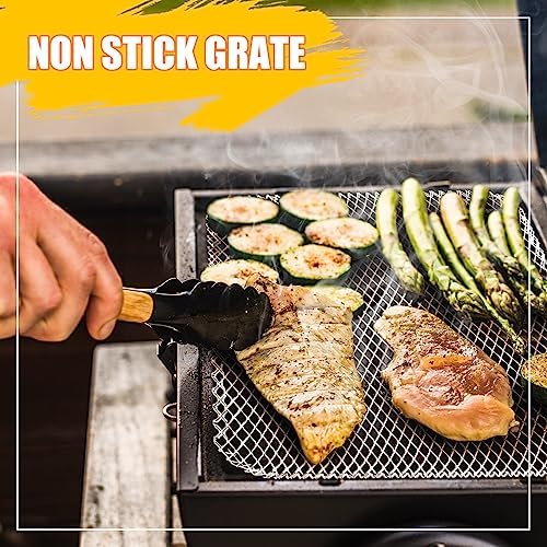 Mifoci 20 Pcs Disposable Grill Topper Non Stick BBQ Grill Grates 12x16 Inch Grill Mesh Mat Disposable Pans for Outdoor Liners Cooking Grid Grates Pad for Camping Picnics Meat
