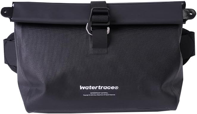 Waterproof Snorkeling Bag Waterproof Fanny Pack Waist Bag Canoe Kayaking Rafting Surfing Swimming Boating Paddle Board IPX8 (Black)