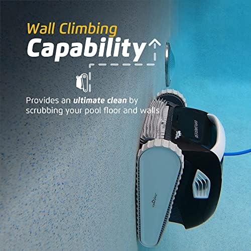 Dolphin (2025 Model) Explorer E30 Wi-Fi Automatic Robotic Pool Vacuum Cleaner, Wall Climbing, Waterline Scrubber Brush, Ideal for Inground Pool 50 FT in Length