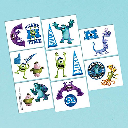 amscan Disney Monsters Tattoo Favors (16 Pack)