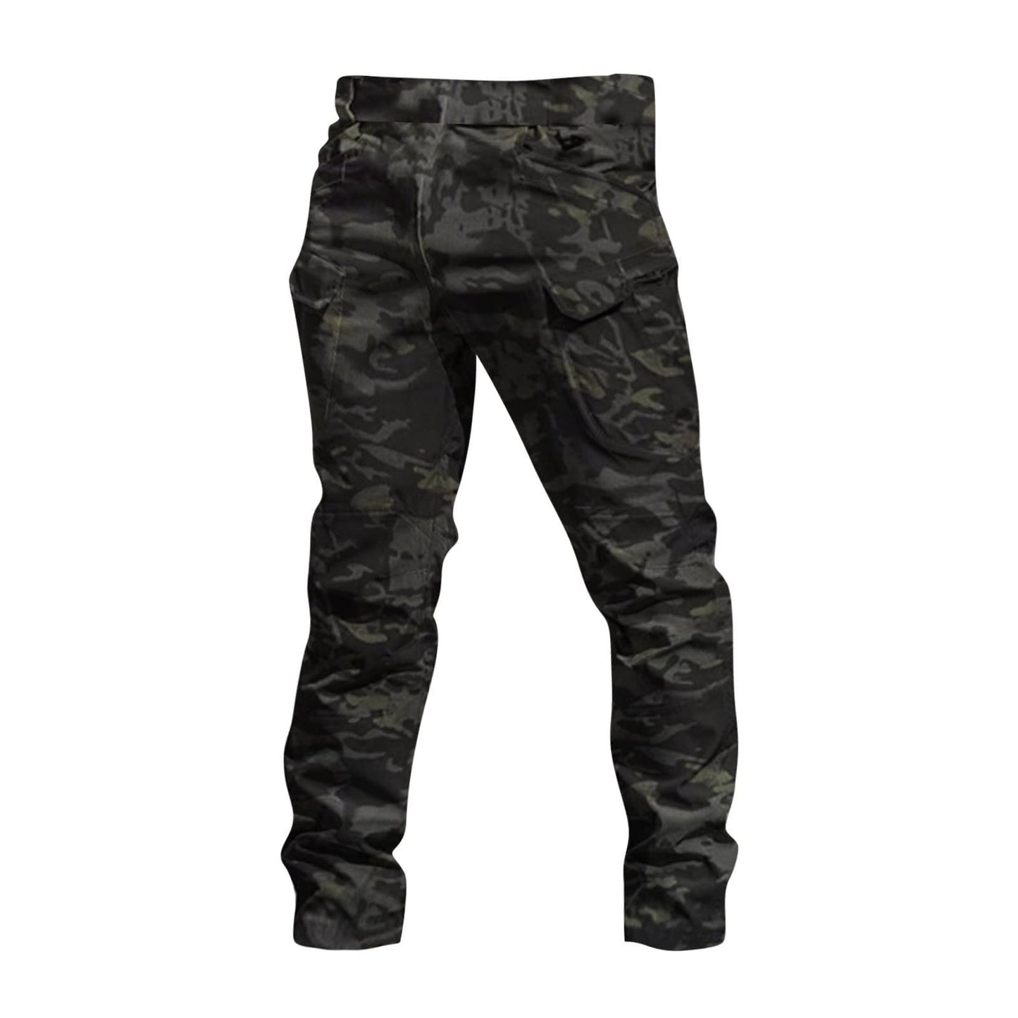 Baggy Cargo Pants Men Summer Work Pants Hiking Pants Cotton Outdoor Camo Tactical Pants Waterproof Pants Motorcycle Pants Mens Lightweight Stretch Fishing Travel Camping Pants with Multi Pockets