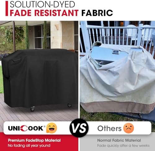 Unicook 70 Inch Griddle Grill Cover for Blackstone 36 Inch ProSeries, Heavy Duty Waterproof Large Flat Top Grill Cover with Sealed Seam, Compare to Blackstone 5005, 5482, Black