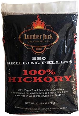 Lumber Jack 100% Hickory BBQ Grilling Pellets – 20 lbs.