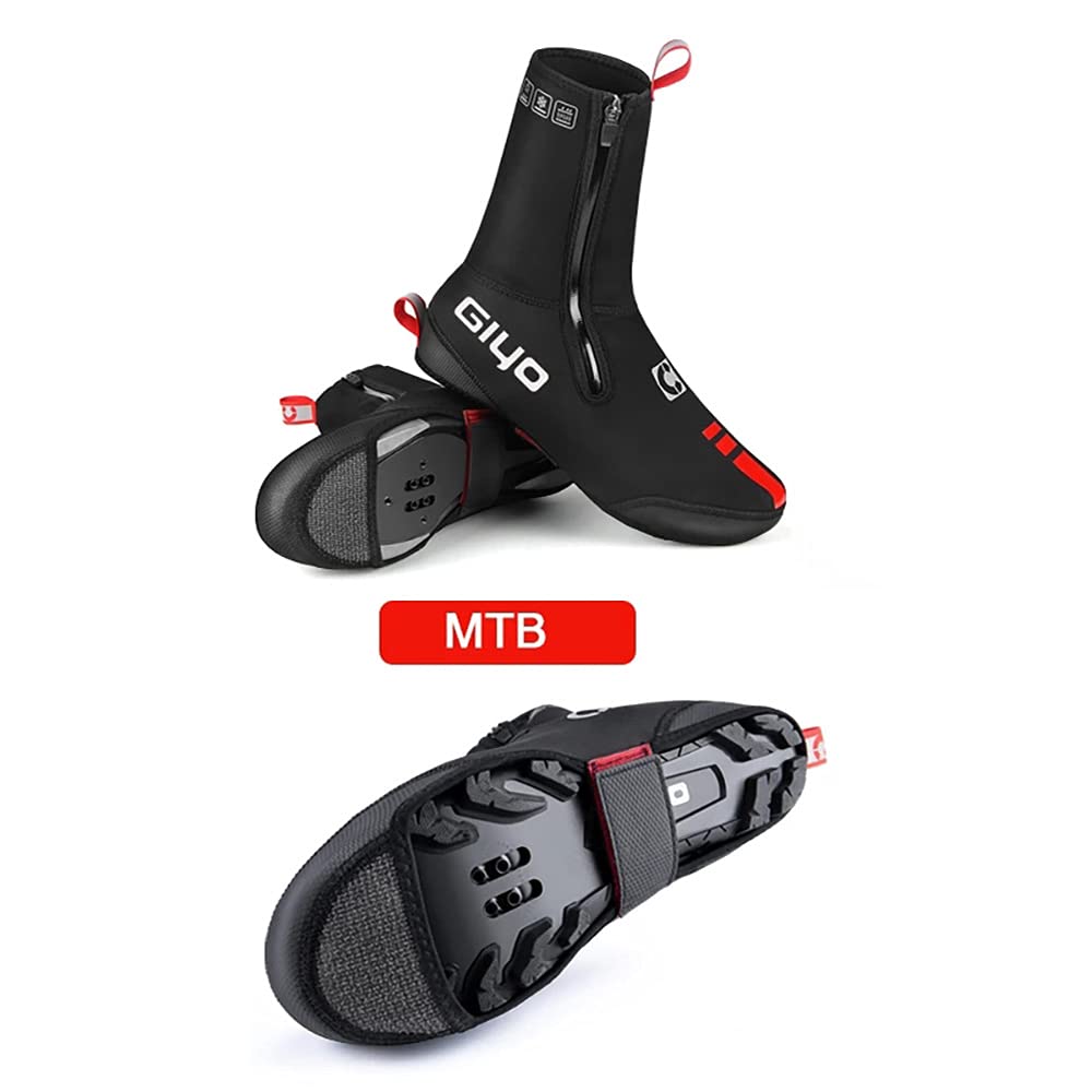 LOVTRAVEL Thick Warm Winter Cycling Overshoes Neoprene Waterproof Windproof Bike Shoe Covers Men Women MTB Road Bicycle Booties Case