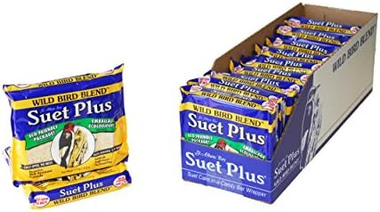 Suet Plus Suet Cakes 12 Pack of 11 oz Bird Suet Cakes (Wild Bird Blend)