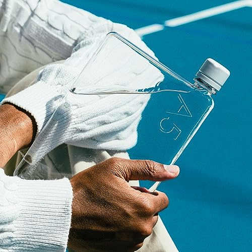 memobottle A6-12oz (375ml) - Compact Water Bottle For Bags & Small Pockets | BPA Free Tritan | Modern, Minimalist | For Gym & Work