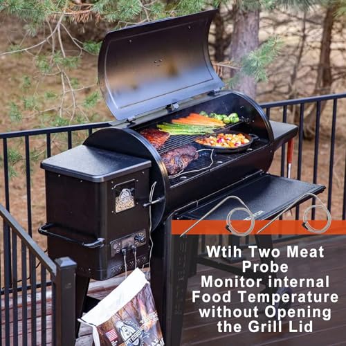 Digital Controller Kit for Pit Boss PB550G PB440D2 PB700NC PB820XL, LCD Control Board Compatible withPit Boss Pro Series PB820PS1 PB1100PS1 with RTD Temp Sensor,2pcs Meat Probe,Igniter,Part NO. AC03P9