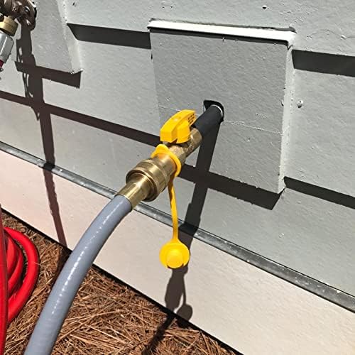 GASPRO 12 Feet 1/2" ID Natural Gas Hose, Low Pressure LPG Hose with Quick Connect, for Weber, Char-broil, Pizza Oven, Patio Heater and More