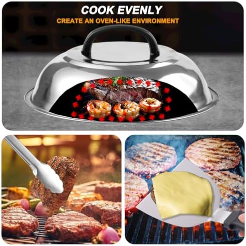 22PCS Blackstone Griddle Accessories, Flat Top Grill Accessories for Blackstone and Camp Chef, Griddle Spatula Set with Metal Spatula, Enlarged Spatulas, Basting Cover, Scraper for Outdoor Barbecue