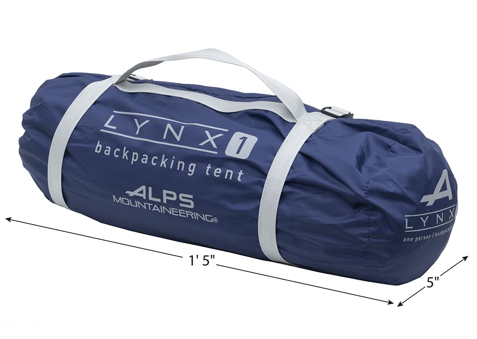 ALPS Mountaineering Lynx 1-Person Tent – Lightweight, Easy Setup, Waterproof, Freestanding Backpacking Tent with Durable Aluminum Poles and Ample Ventilation
