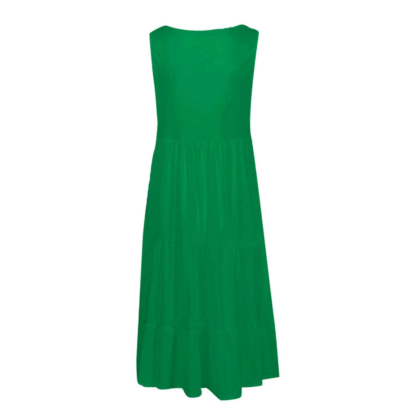 Anjikang Past Orders Placed by me on Women 2024 Summer Dresses for Women 𝟮𝟬𝟮𝟰 Sleeveless Beach Tank Dresses Tiered Ruffle Swing Dress Casual Solid Color Dresses, Large