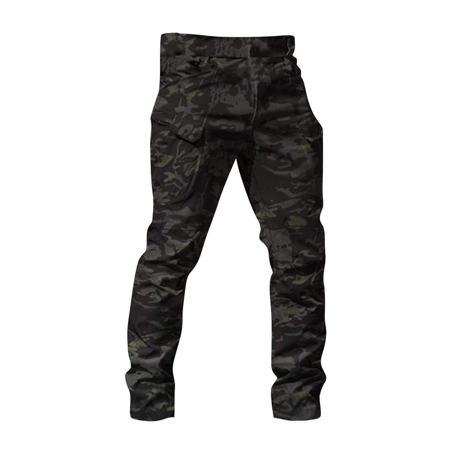 Baggy Cargo Pants Men Summer Work Pants Hiking Pants Cotton Outdoor Camo Tactical Pants Waterproof Pants Motorcycle Pants Mens Lightweight Stretch Fishing Travel Camping Pants with Multi Pockets