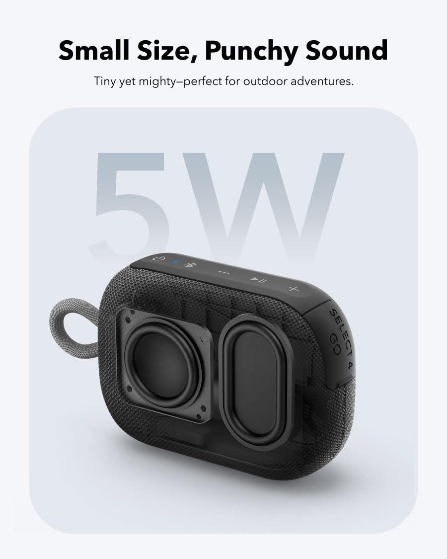 Soundcore Motion Boom Plus 80W Portable Speaker with Custom EQ & BassUp, Waterproof Bluetooth Speaker for Camping Select 4 Go