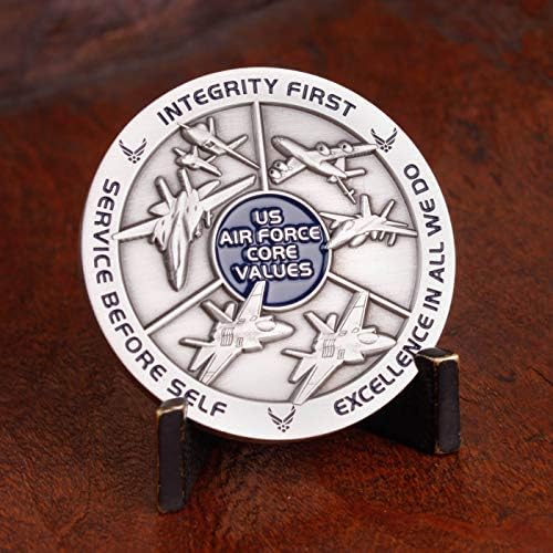 Air Force Core Values Challenge Coin - United States Air Force Challenge Coin - Amazing US Air Force Military Coin - Designed by Military Veterans!