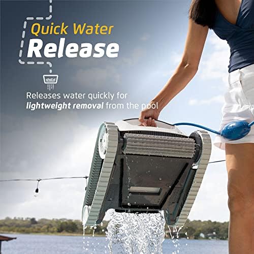 Dolphin (2025 Model) E10 Automatic Robotic Pool Vacuum Cleaner, Active Scrubber Brush, Top Load Filters Access, Ideal for Above-Ground Pools up to 30 FT in Length