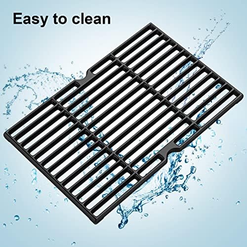 Cooking Grid Grates for Kenmore 4 Burner Grills,Enamel Cast Iron Grate Replacement Parts for Kenmore 146.10016510,146.46365610,146.16142210,146.16198211,2 Pack