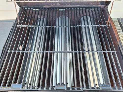 Grill Grates Replace for Chargriller 5050 3001 2121 3008 3030 3725 4000 5252, King Griller 3008 5252 and Others, Set of 4 Cast Iron Grill Cooking Grid Grates (19 3/4" x 6 3/4" Each)