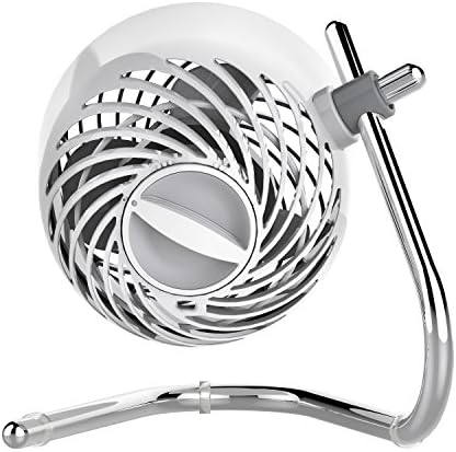 Vornado Pivot Personal Air Circulator, Portable, Desk Fan, Electric, Ice White