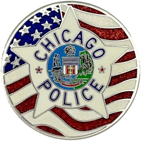 Chicago Police Challenge Coin: Biker Skull, Size: 2"