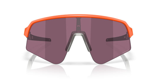 Oakley Men's OO9465 Sutro Lite Sweep Rectangular Sunglasses, Matte Neon Orange/Prizm Road Black, 39 mm