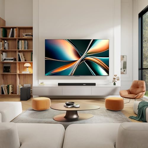 Hisense 65" Class U6 Series Mini-LED 4K UHD Smart Fire TV (65U65QF, 2025 Model) - QLED, Native 144Hz, HDR10+, Dolby Vision IQ, Dolby Atmos, Game Mode Pro, ALLM, Alexa Built in, Black
