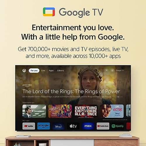 Sony 55 Inch 4K Ultra HD TV X77L Series: LED Smart Google TV KD55X77L- Latest Model, Black