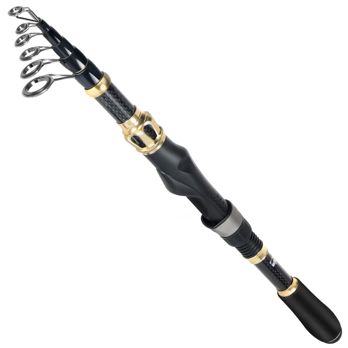 PLUSINNO Fishing Rod and Reel Combo,Fishing Pole,Telescopic Fishing Rod Kit with Spinning Reel, Telescopic Fishing Pole with Carrier Bag for Freshwater Saltwater for Men Women