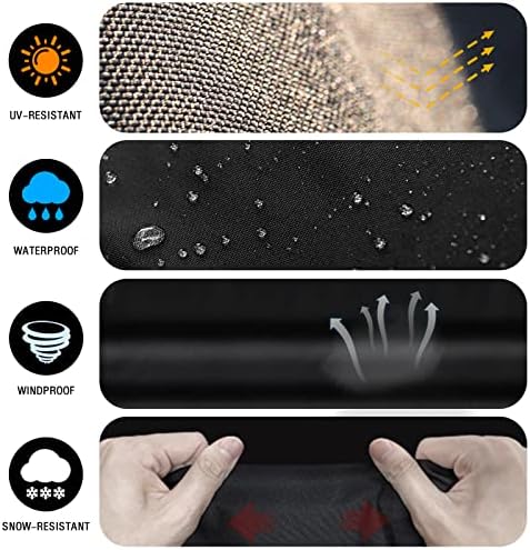 Comnova Grill Cover for Weber 22 Inch Performer Premium and Deluxe - 600D BBQ Cover for Weber Performer Premium/Deluxe 22" Charcoal Grill, Heavy Duty, Waterproof, Fade Resistant and Tear Resistant