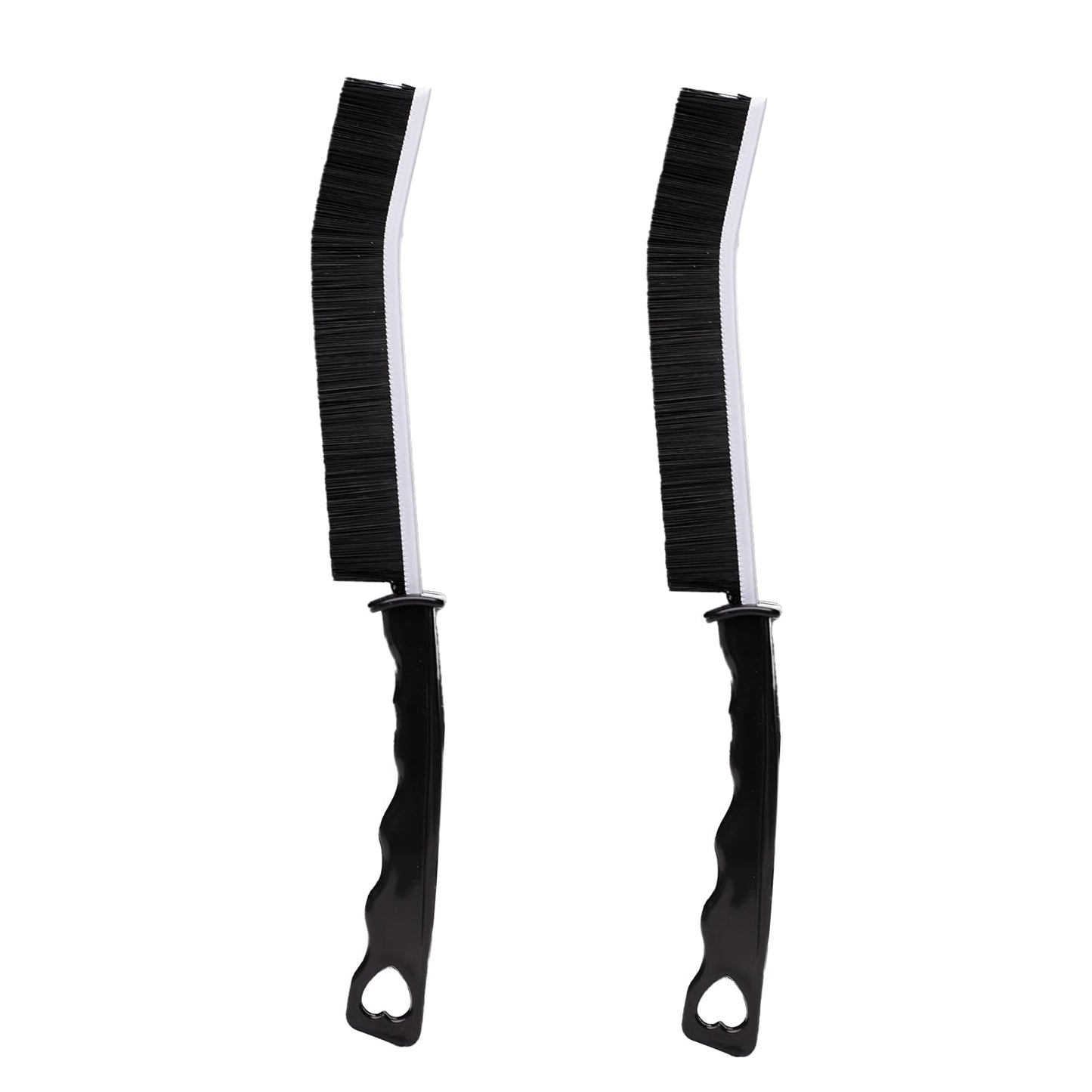 2 Pcs Crevice Cleaning Brush Hard Bristle Gap Brush Multifunctional for Bathroom Household Kitchen Tiles Window Crevice Cleaning Tool (Style 1)