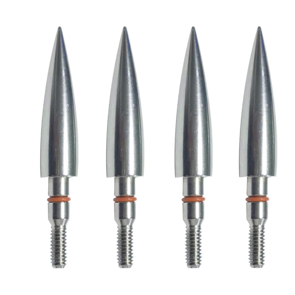 Field Points arrowheads 200 Grains Archery Field Points,11/32" Stainless Steel Screw in Archery Field Tips and Broadheads (1 Dozen 12 PCS)