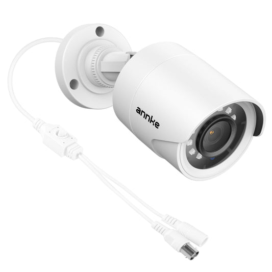 ANNKE 1080p Security Camera 4-in-1 CCTV Bullet Wired Cam, AHD/TVI/CVI/CVBS, Analog Surveillance Video Add–On Cams for Indoor/Outdoor Use, 100ft Clear Night Vision (Power Adapter Not Included)