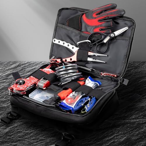 Jueachy Tactical Molle Pouch Admin Bag Utility Tool Pouches Molle Attachment EDC Large Pouches Expandable Molle Accessories Organizer Medical Pocket U.S.A Patch Included Black
