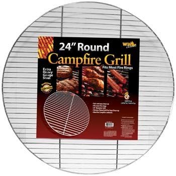 Round Campfire Grill Grid for Fire Rings 24-inch