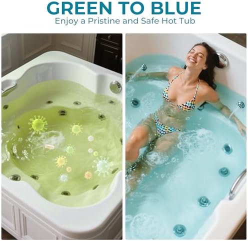 1 Inch Bromine Tablets | Brominating Chemical Sanitizer for Spas, Hot Tubs or Indoor Pools - Low Odor, Less Irritation, Pre-Stabilized, Long-Lasting, Chlorine Alternative - 1.2 lbs