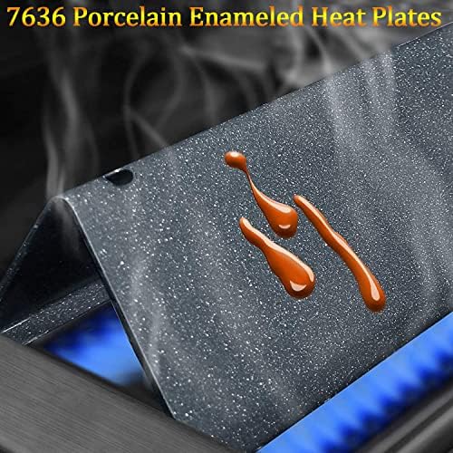 7636 Flavorizer Bars for Weber Spirit 300 Series- Spirit E310 E320 E330 S310 S320 S330& GS4 Spirit II 300 Grills Series Gas Grills with Front Control,15.3" Heat Tent for Weber 46510001, 47513101